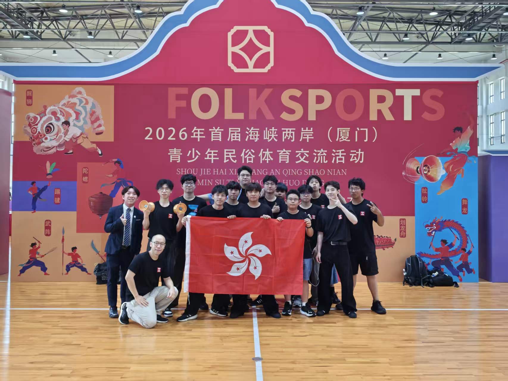 代表香港隊出戰成員（圖片成員來自來自共創成長教育及文化公司/香港扯鈴協會/鈴Firm)